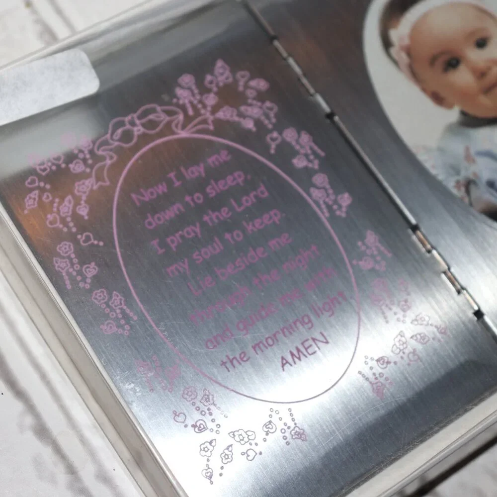 💗 Dicksons Prayer Photo Frame · 7x5 · Silver & Pink